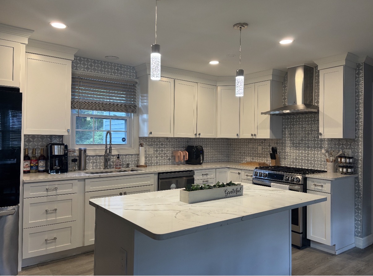 The bright shared kitchen inside Activity House